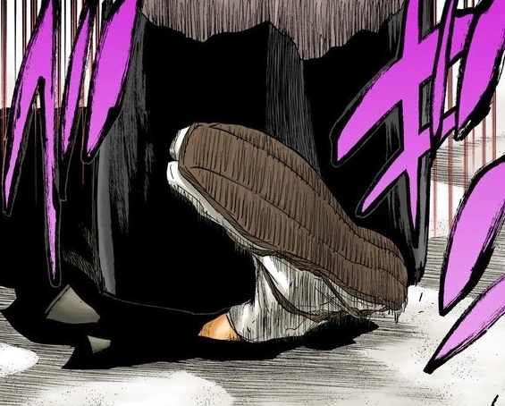 A clothed picture of the underside of Ichigo's foot.